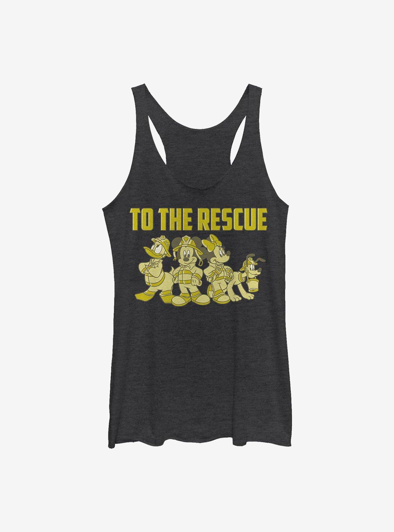Disney Mickey Mouse Thank You Firefighters Womens Tank Top, , hi-res