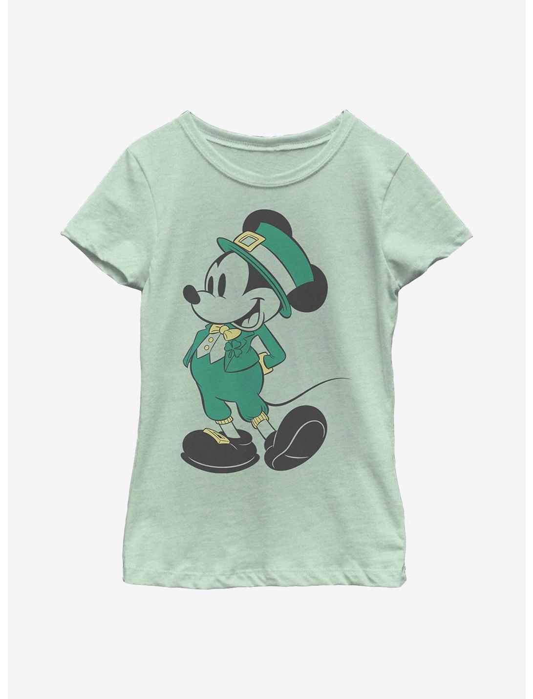Disney Mickey Mouse Leprechaun Mickey Youth Girls T-Shirt, MINT, hi-res