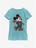 Disney Mickey Mouse Lumberjack Mickey Youth Girls T-Shirt, TAHI BLUE, hi-res