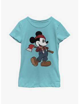 Disney Mickey Mouse Lumberjack Mickey Youth Girls T-Shirt, , hi-res