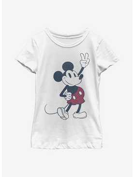 Disney Mickey Mouse Plaid Mickey Youth Girls T-Shirt, , hi-res