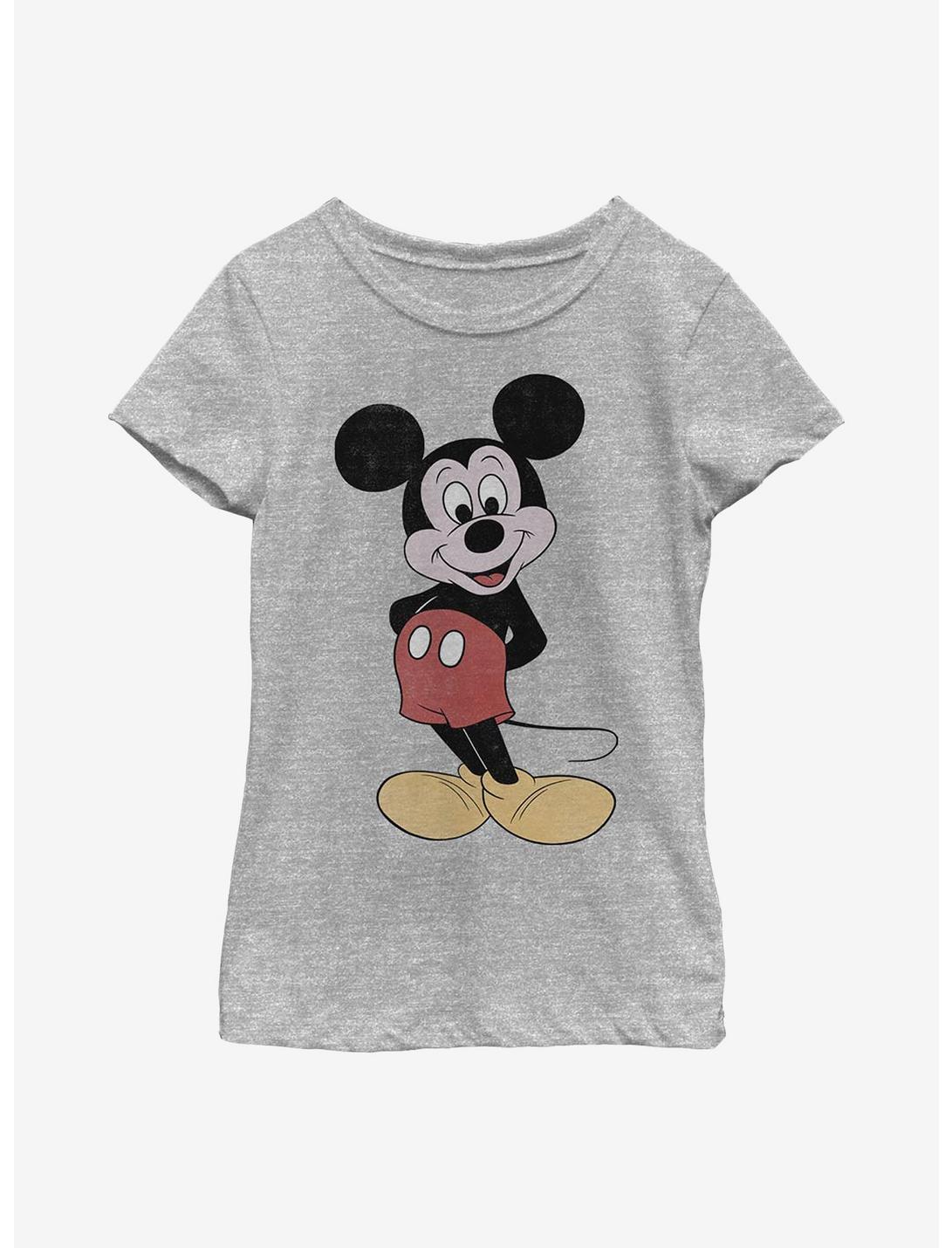 Disney Mickey Mouse 80s Mickey Youth Girls T-Shirt, ATH HTR, hi-res
