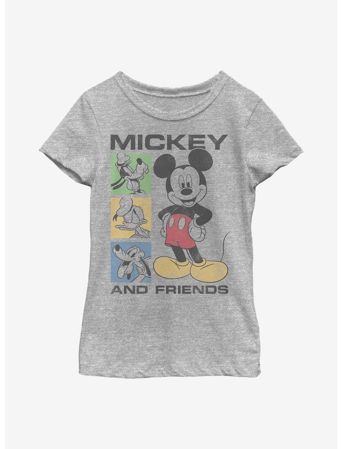 Disney Mickey Mouse Box Seats Youth Girls T-Shirt, ATH HTR, hi-res