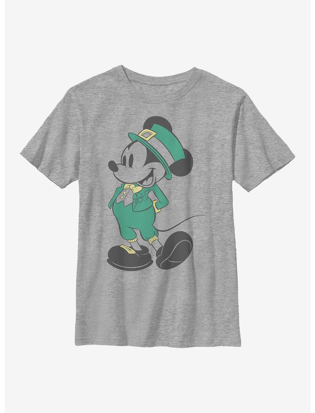 Disney Mickey Mouse Leprechaun Mickey Youth T-Shirt, ATH HTR, hi-res