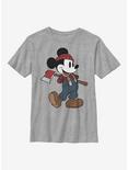 Disney Mickey Mouse Lumberjack Mickey Youth T-Shirt, ATH HTR, hi-res