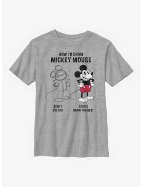 Disney Mickey Mouse Drawing Youth T-Shirt, , hi-res