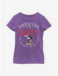 Disney Mickey Mouse Classic Mickey Youth Girls T-Shirt, PURPLE BERRY, hi-res