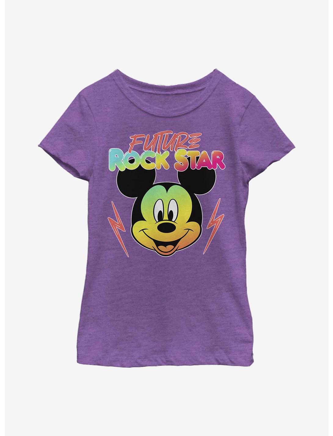 Disney Mickey Mouse Future Rockstar Youth Girls T-Shirt, PURPLE BERRY, hi-res