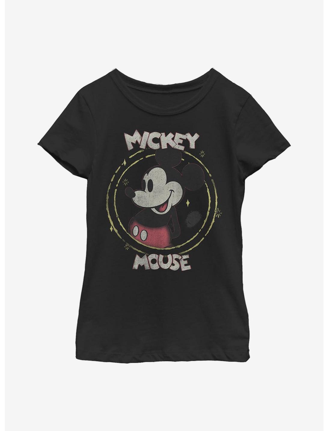 Disney Mickey Mouse Happy Mickey Youth Girls T-Shirt, BLACK, hi-res