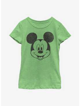 Disney Mickey Mouse Face Youth Girls T-Shirt, , hi-res