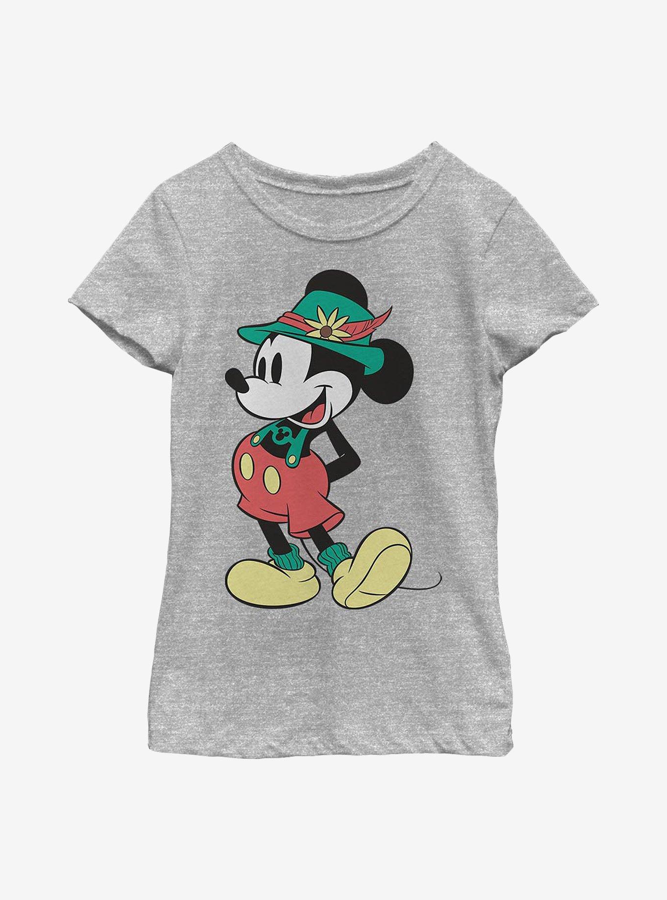 Disney Mickey Mouse Lederhosen Basics Youth Girls T-Shirt, , hi-res