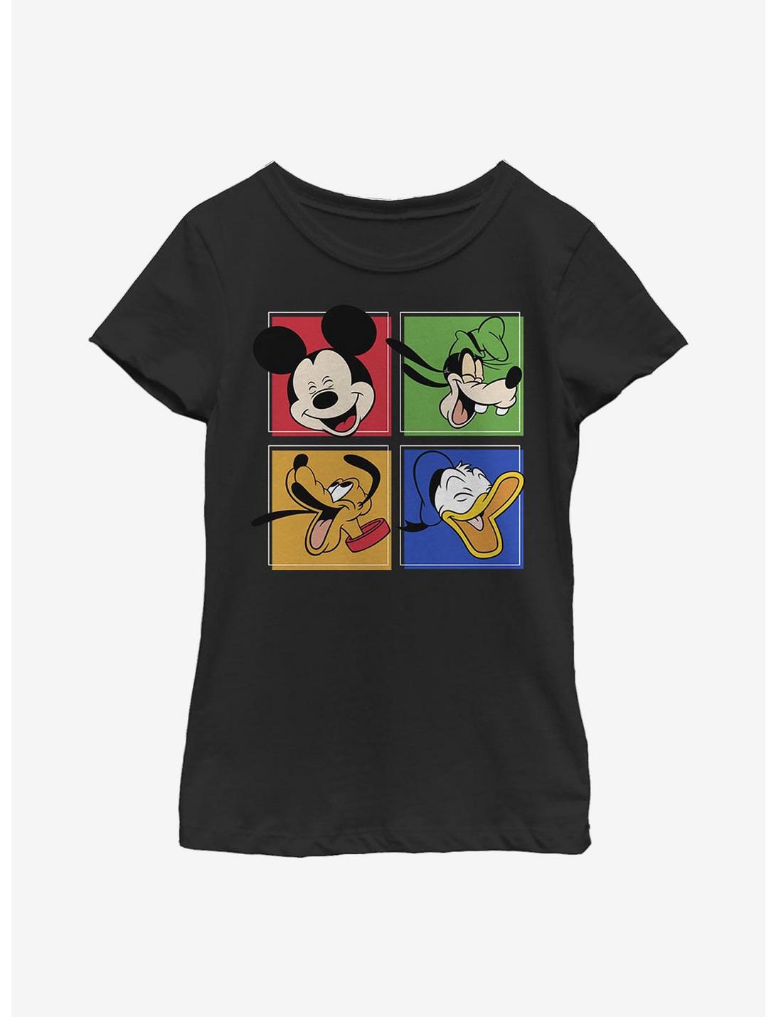 Disney Mickey Mouse And Friends Youth Girls T-Shirt, BLACK, hi-res