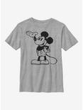 Disney Mickey Mouse Pose Youth T-Shirt, ATH HTR, hi-res