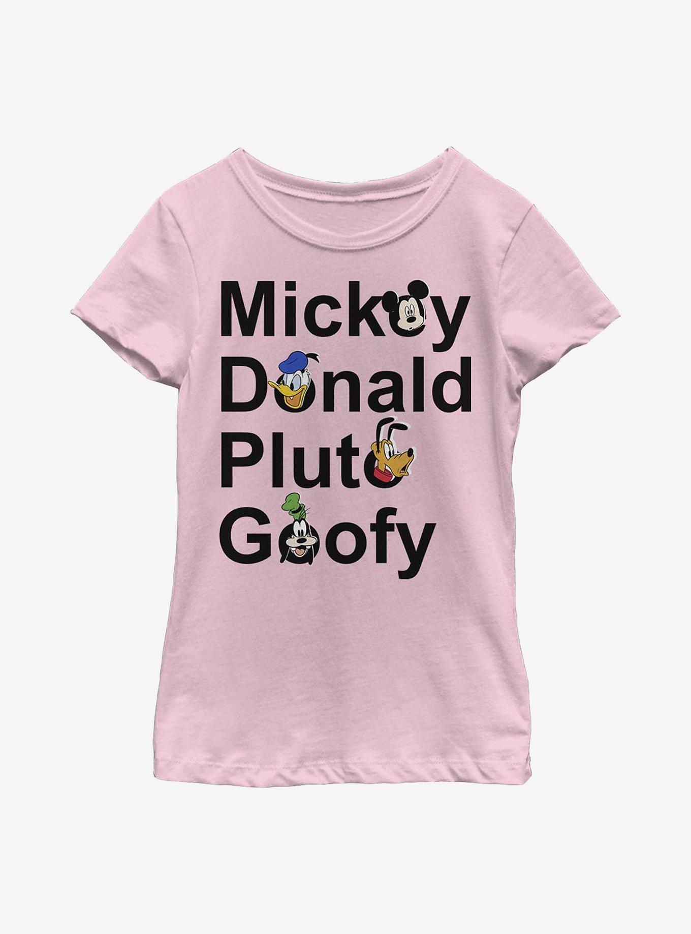 Disney Mickey Mouse And Friends Youth Girls T-Shirt