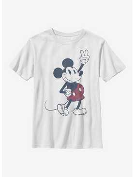 Disney Mickey Mouse Plaid Mickey Youth T-Shirt, , hi-res