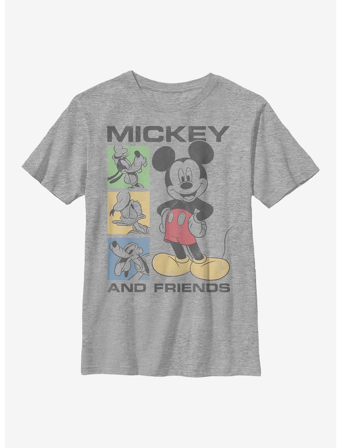 Disney Mickey Mouse Box Seats Youth T-Shirt, ATH HTR, hi-res