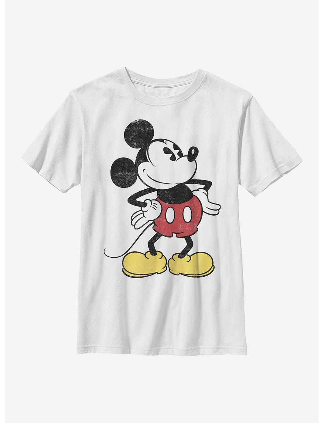 Disney Mickey Mouse Classic Vintage Mickey Youth T-Shirt, WHITE, hi-res