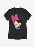 Disney Minnie Mouse Big Face Womens T-Shirt, BLACK, hi-res
