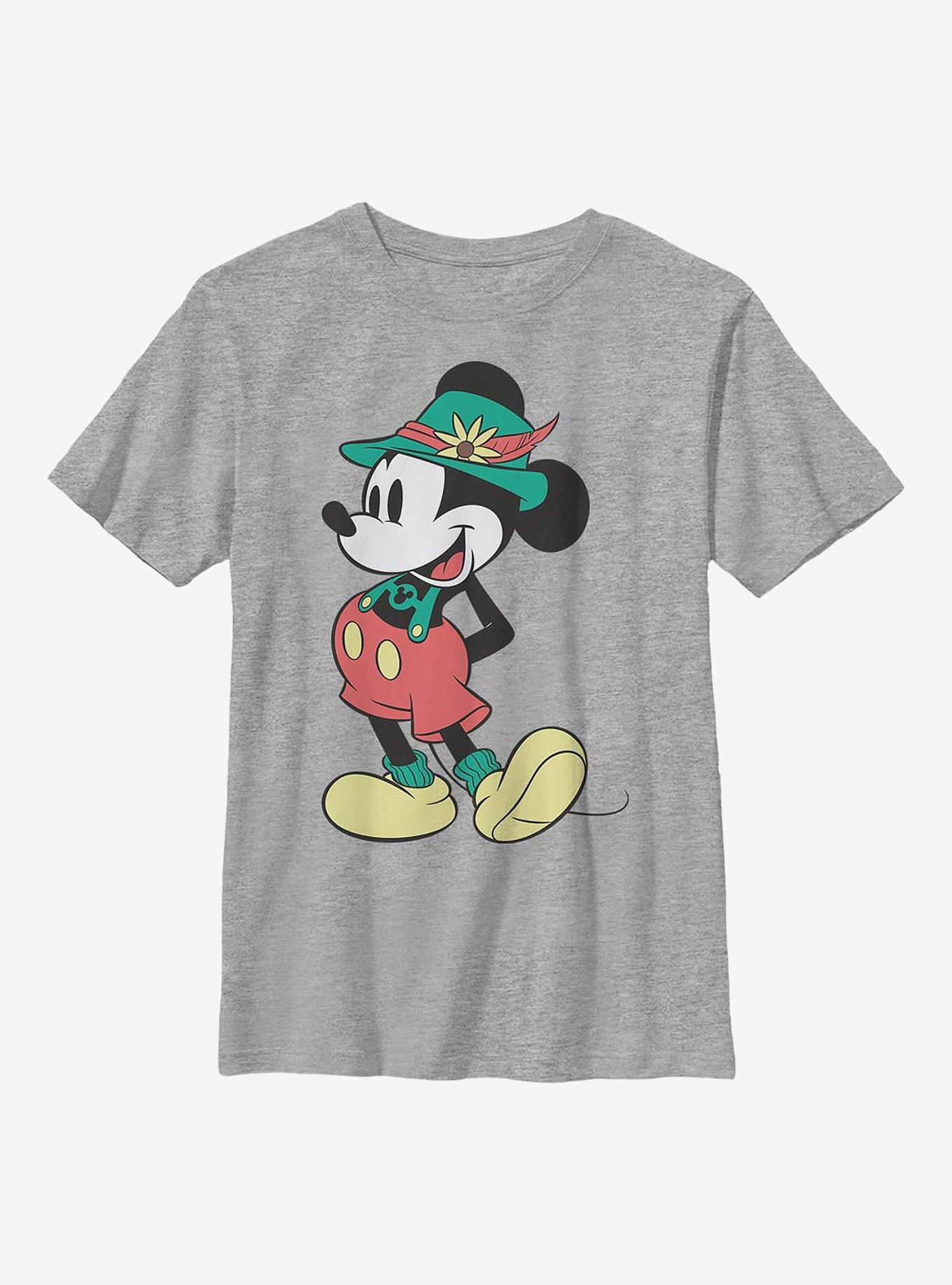 Disney Mickey Mouse Lederhosen Basics Youth T-Shirt, , hi-res