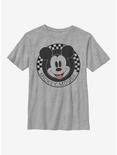 Disney Mickey Mouse Checkered Youth T-Shirt, ATH HTR, hi-res
