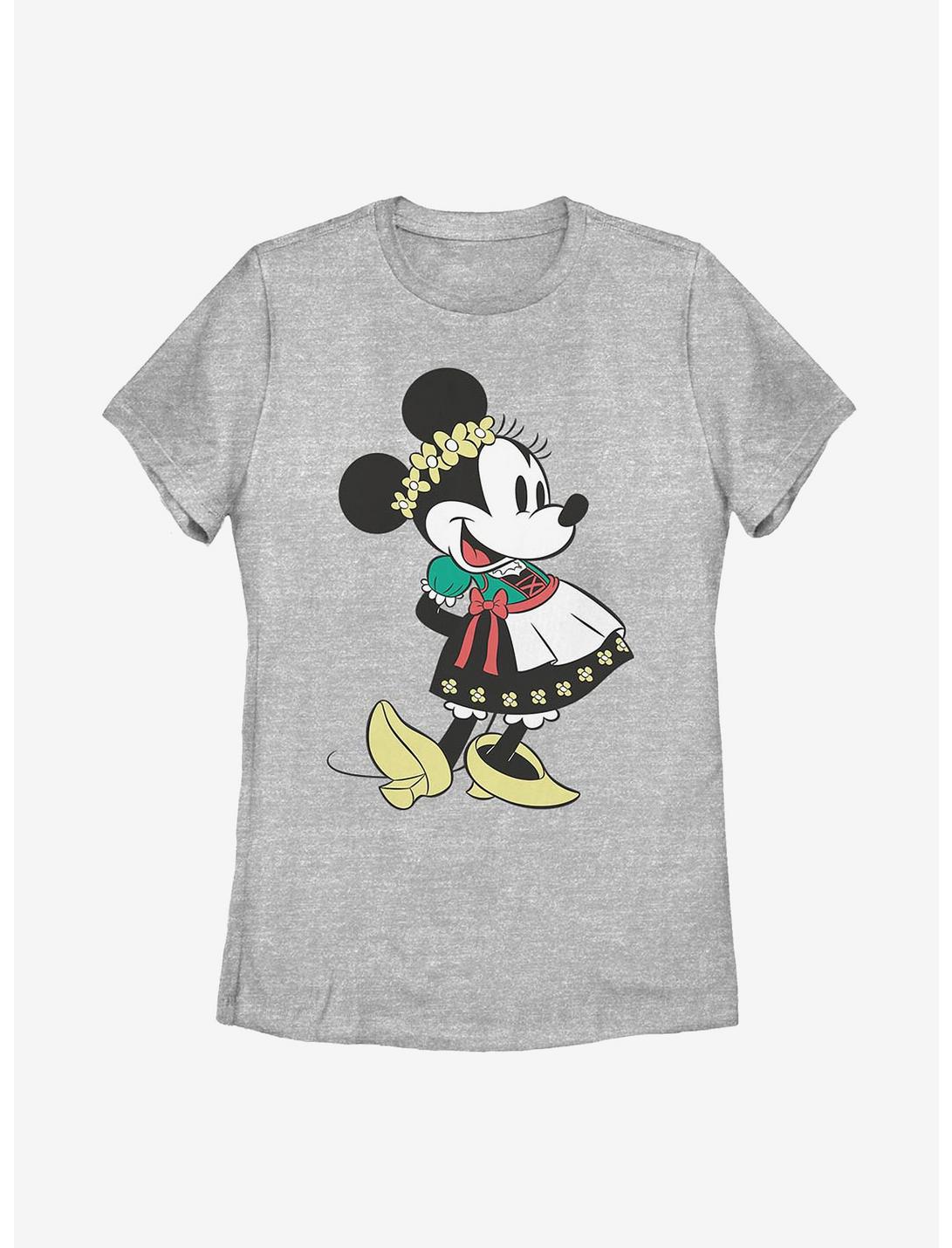 Disney Minnie Mouse Dirndl Basics Womens T-Shirt, ATH HTR, hi-res