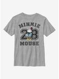 Disney Minnie Mouse Collegiate Youth T-Shirt, ATH HTR, hi-res