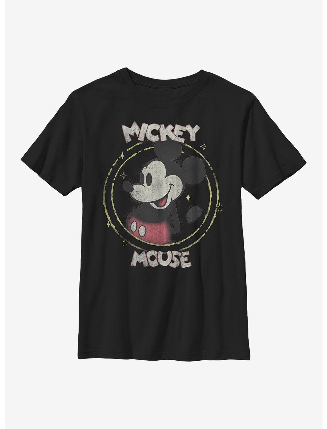Disney Mickey Mouse Happy Mickey Youth T-Shirt, BLACK, hi-res