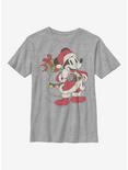 Disney Mickey Mouse Just Santa Mickey Youth T-Shirt, ATH HTR, hi-res