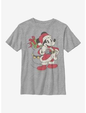 Plus Size Disney Mickey Mouse Just Santa Mickey Youth T-Shirt, , hi-res