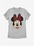 Disney Minnie Mouse Big Minnie Holiday Womens T-Shirt, ATH HTR, hi-res