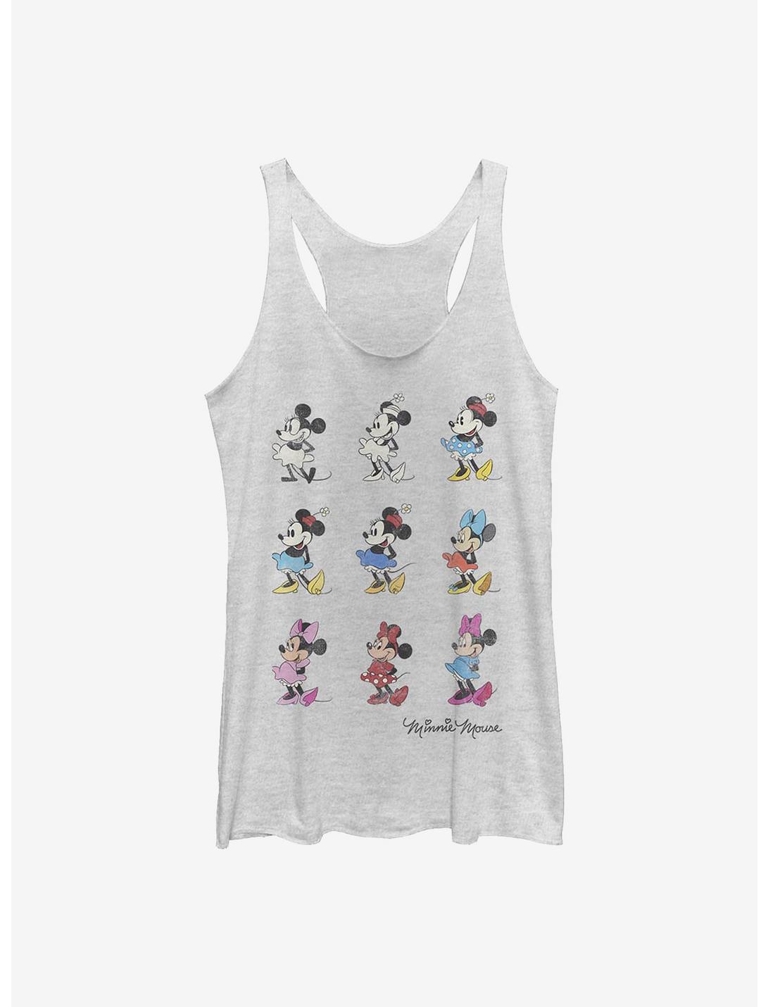 Disney Minnie Mouse Evolution Womens Tank Top, WHITE HTR, hi-res
