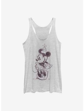 Disney Minnie Mouse Sketchy Minnie Womens Tank Top, , hi-res