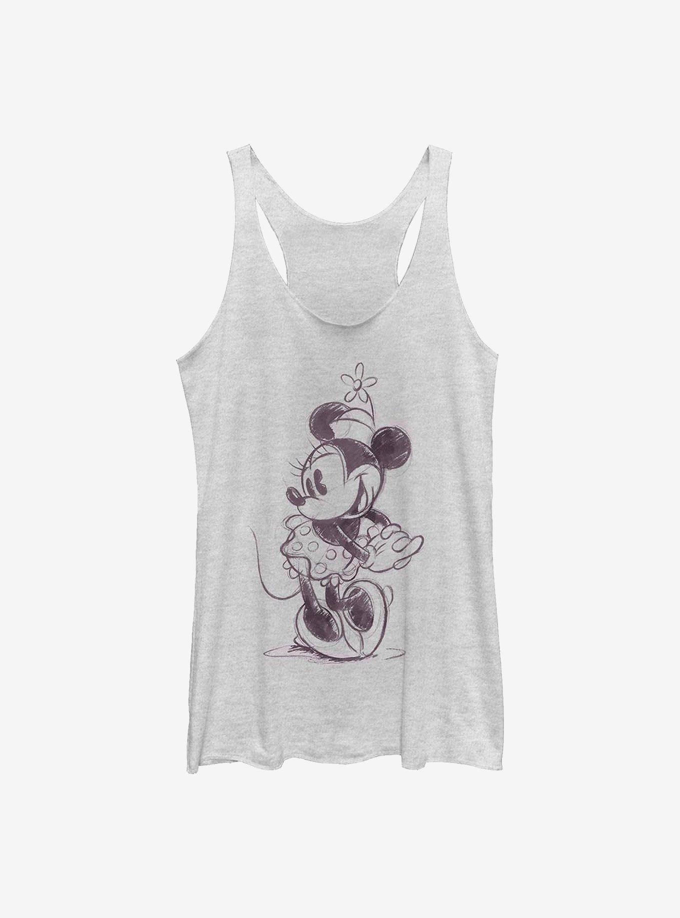 Disney Minnie Mouse Sketchy Minnie Womens Tank Top, , hi-res