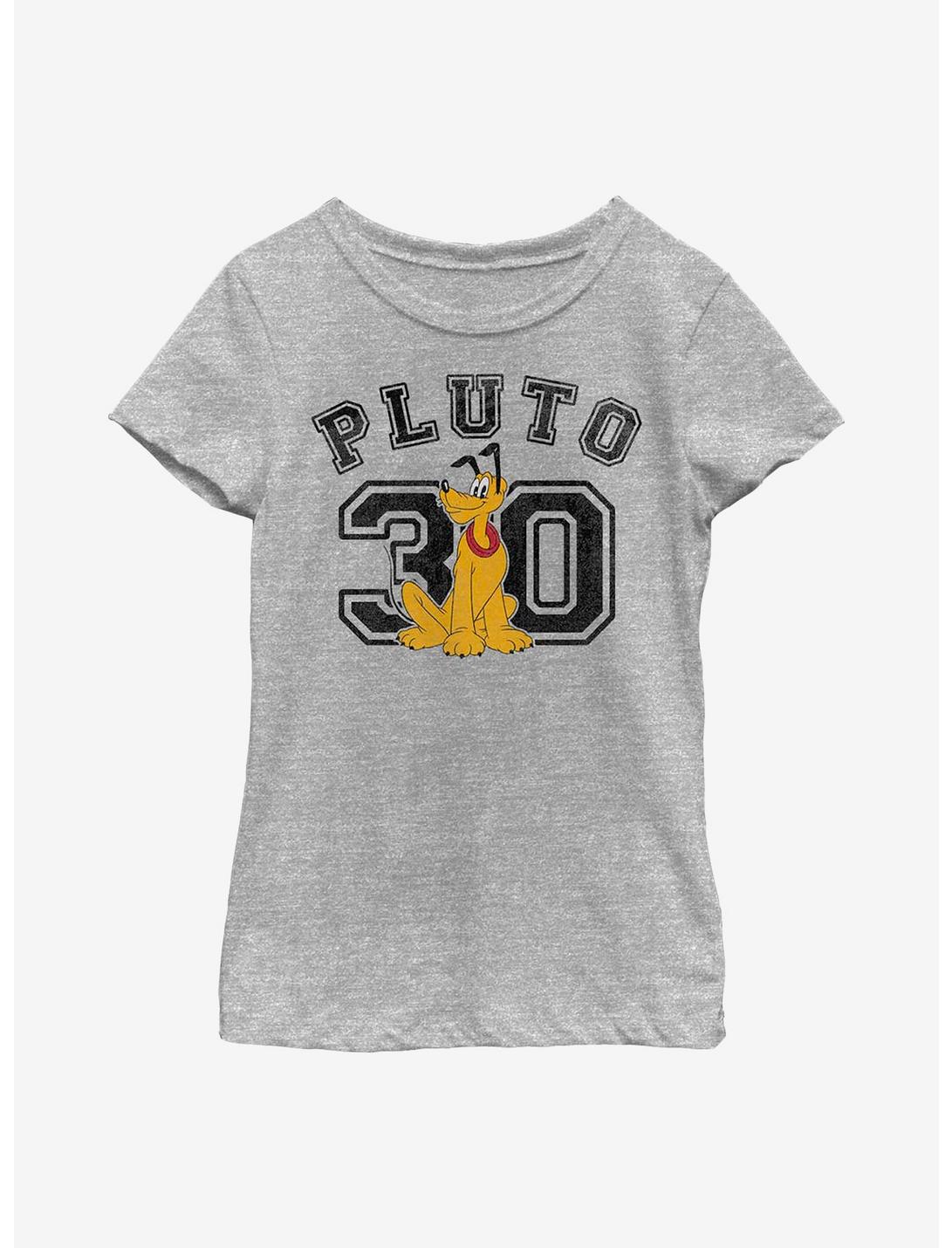 Disney Pluto Collegiate Youth Girls T-Shirt, ATH HTR, hi-res