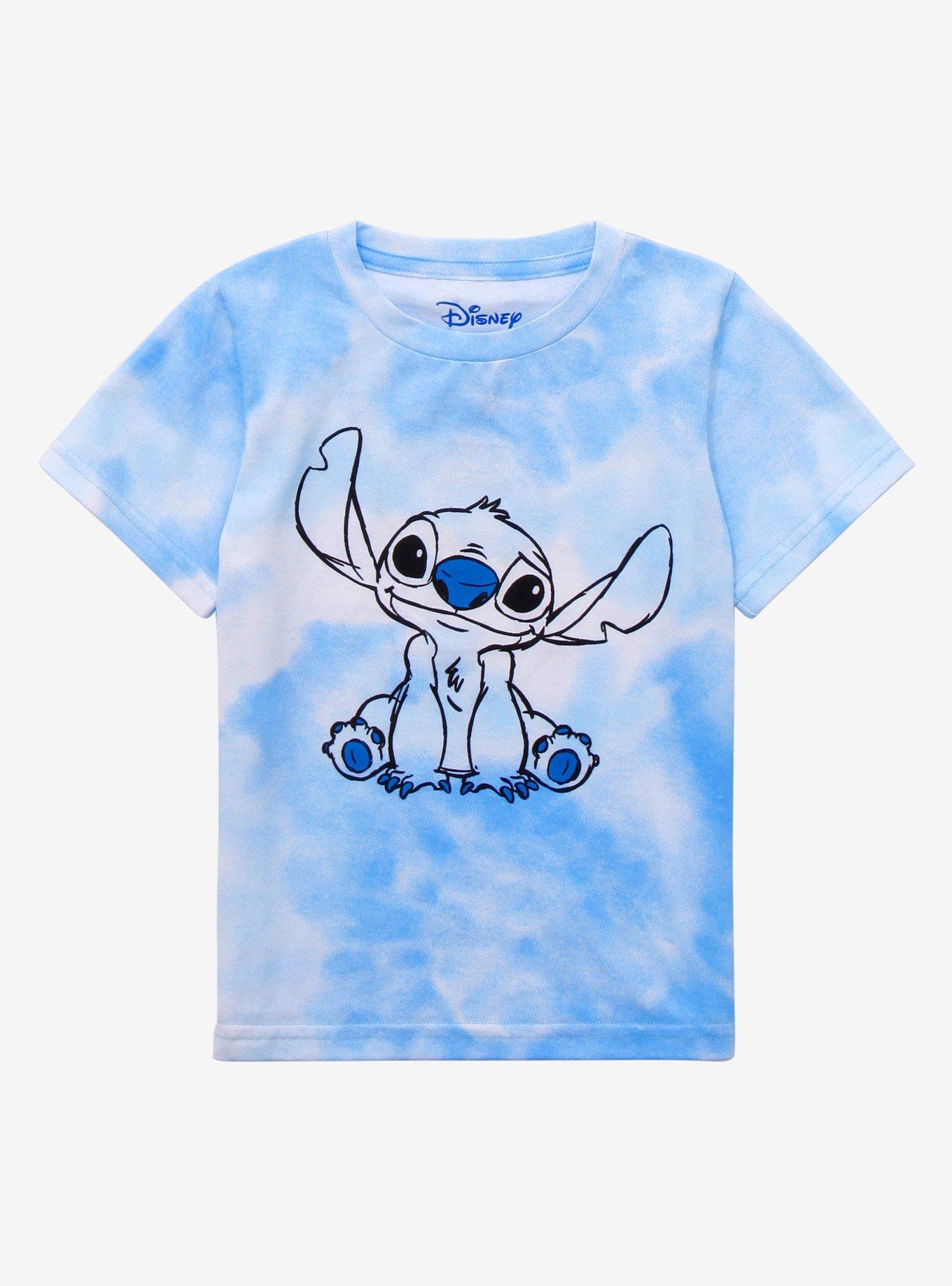 Disney Lilo & Stitch Blue Tie-Dye Toddler T-Shirt - BoxLunch Exclusive, TIE DYE, hi-res