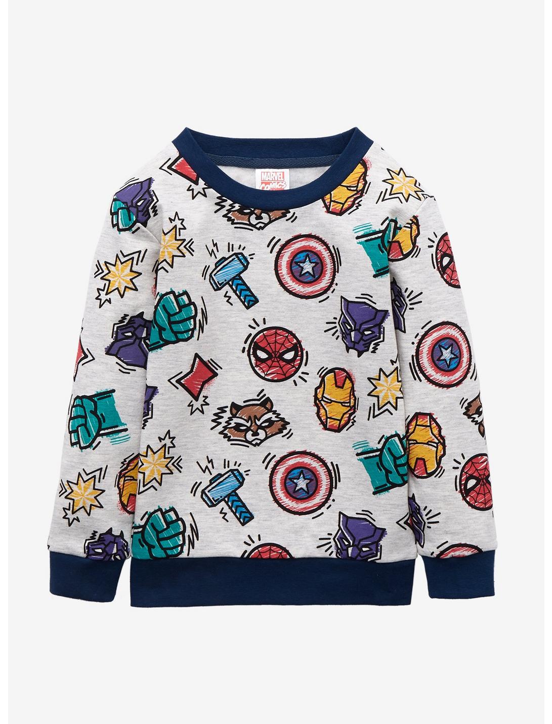Marvel Icons Toddler Crewneck - BoxLunch Exclusive, MULTI, hi-res