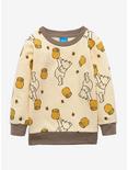Disney Winnie the Pooh Pooh with Hunny Pots Toddler Crewneck - BoxLunch Exclusive, BROWN, hi-res