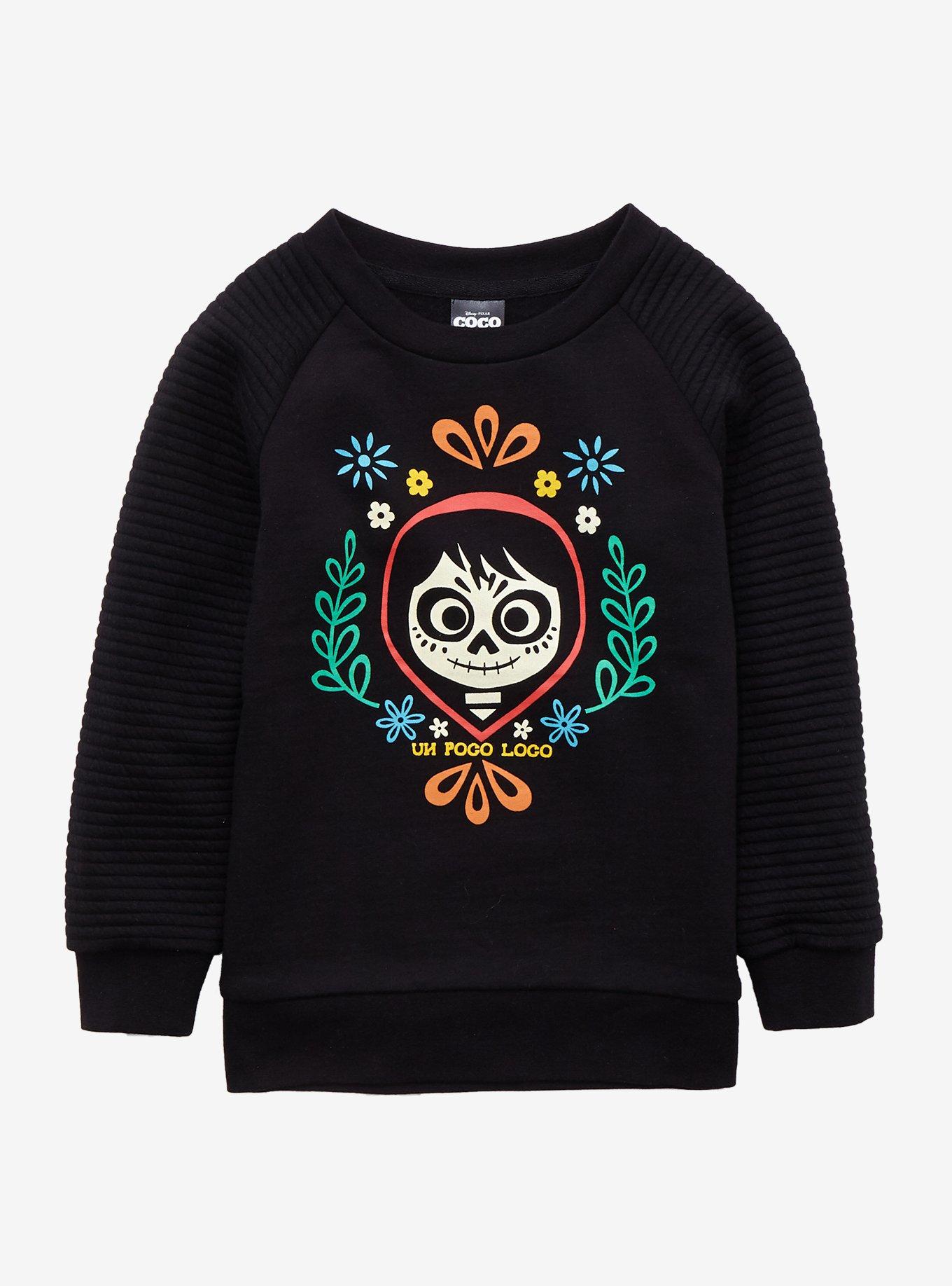 Disney Pixar Coco Un Poco Loco Toddler Crewneck - BoxLunch Exclusive, MULTI, hi-res
