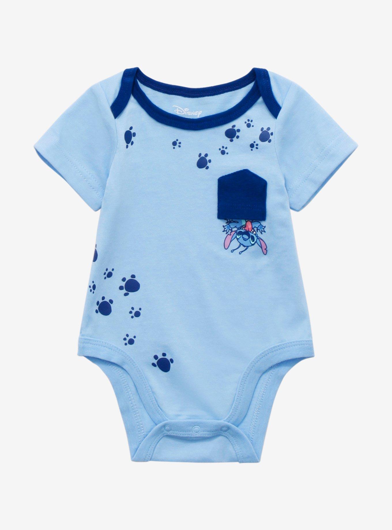 Disney Lilo & Stitch Stitch Upside Down Pocket Infant One-Piece - BoxLunch Exclusive, MULTI, hi-res