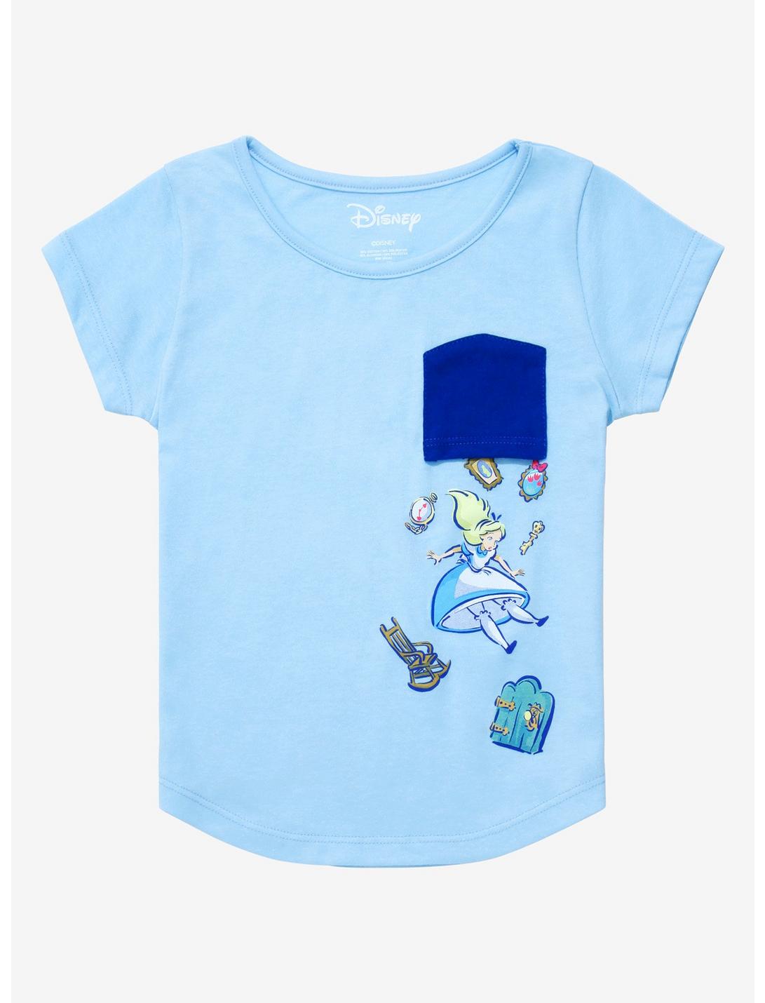 Disney Alice in Wonderland Alice Pocket Toddler T-Shirt - BoxLunch Exclusive, PURPLE, hi-res