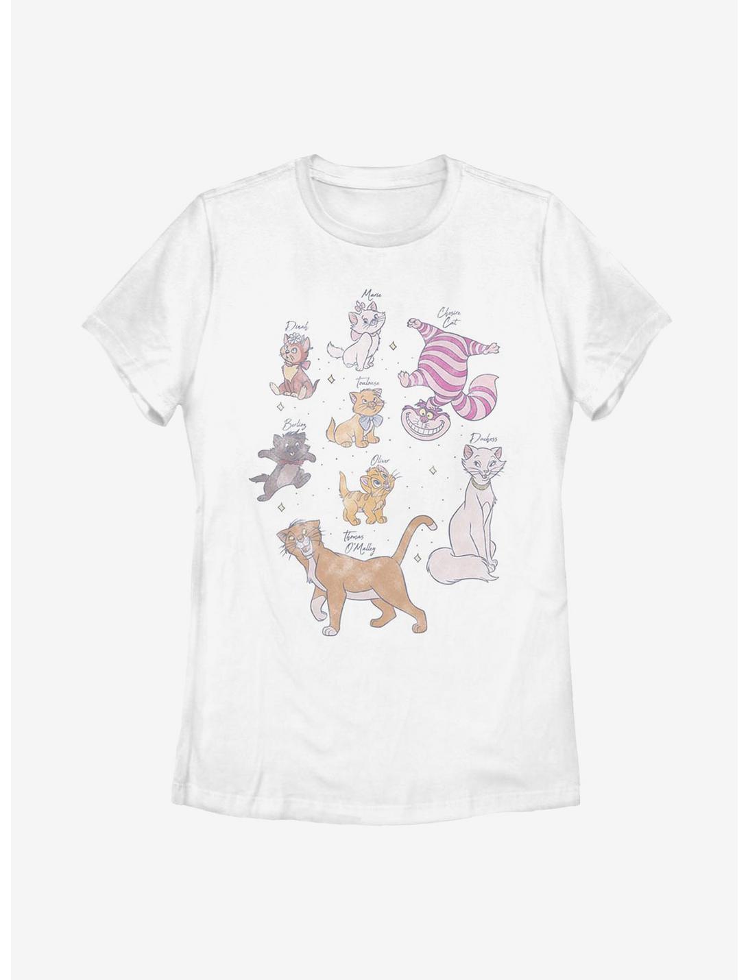 Disney Classic Kitties Womens T-Shirt, WHITE, hi-res