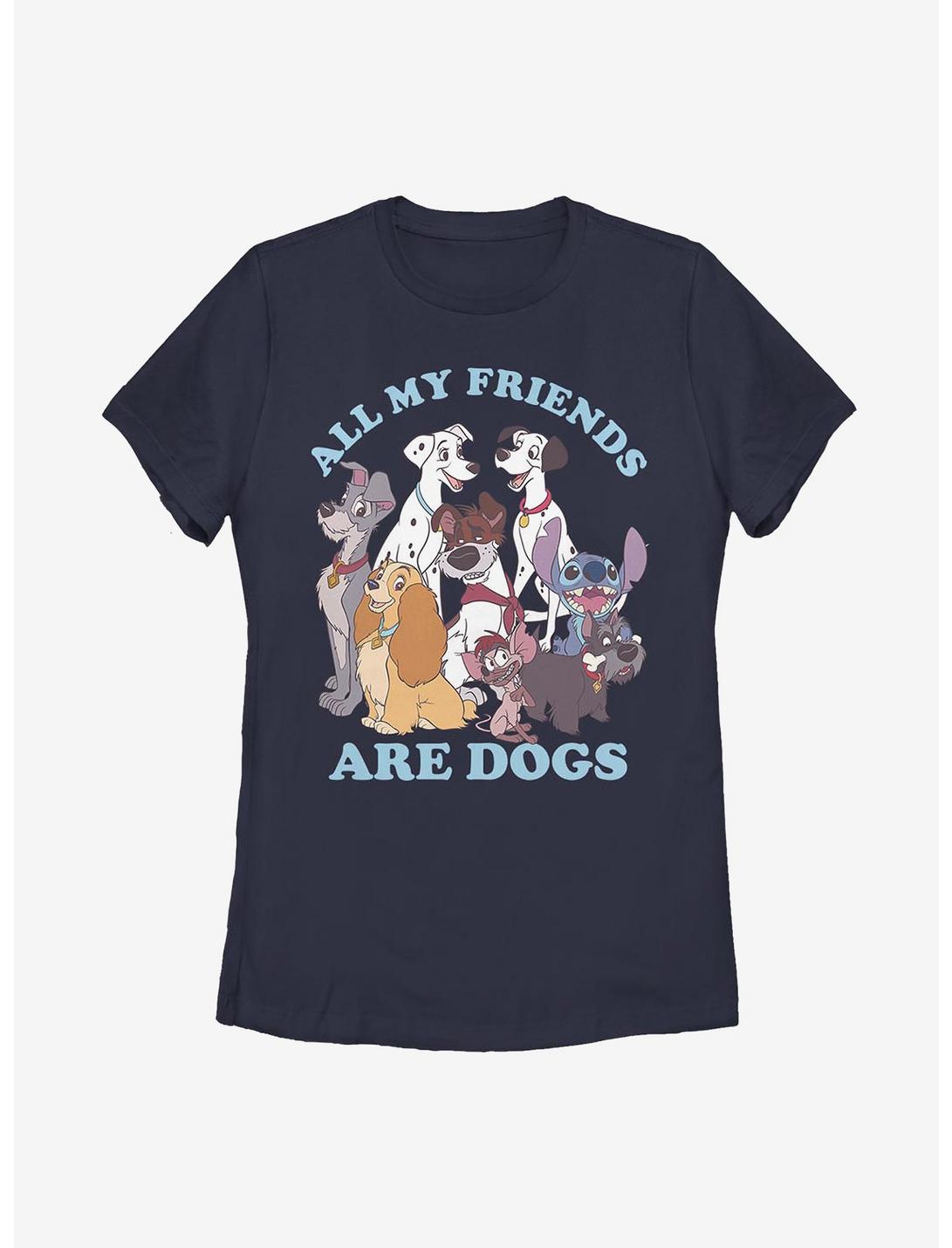 Disney Classic Dog Friends Womens T-Shirt, NAVY, hi-res