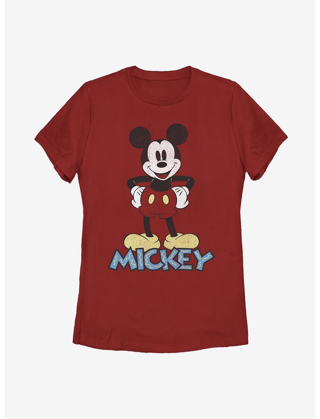 Disney Mickey Mouse 90s Mickey Womens T-Shirt - RED | BoxLunch