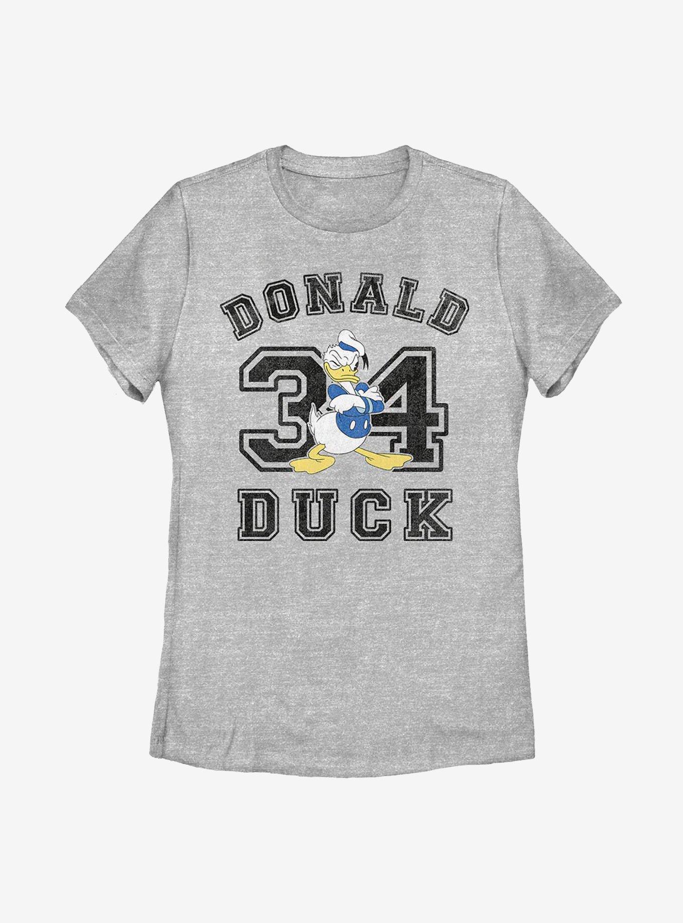 Disney Donald Duck Collegiate Womens T-Shirt, ATH HTR, hi-res