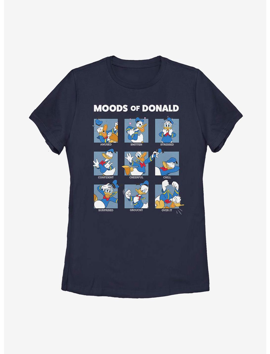 Disney Donald Duck Moods Womens T-Shirt, NAVY, hi-res