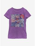 Disney Classic Cats Squared Youth Girls T-Shirt, PURPLE BERRY, hi-res
