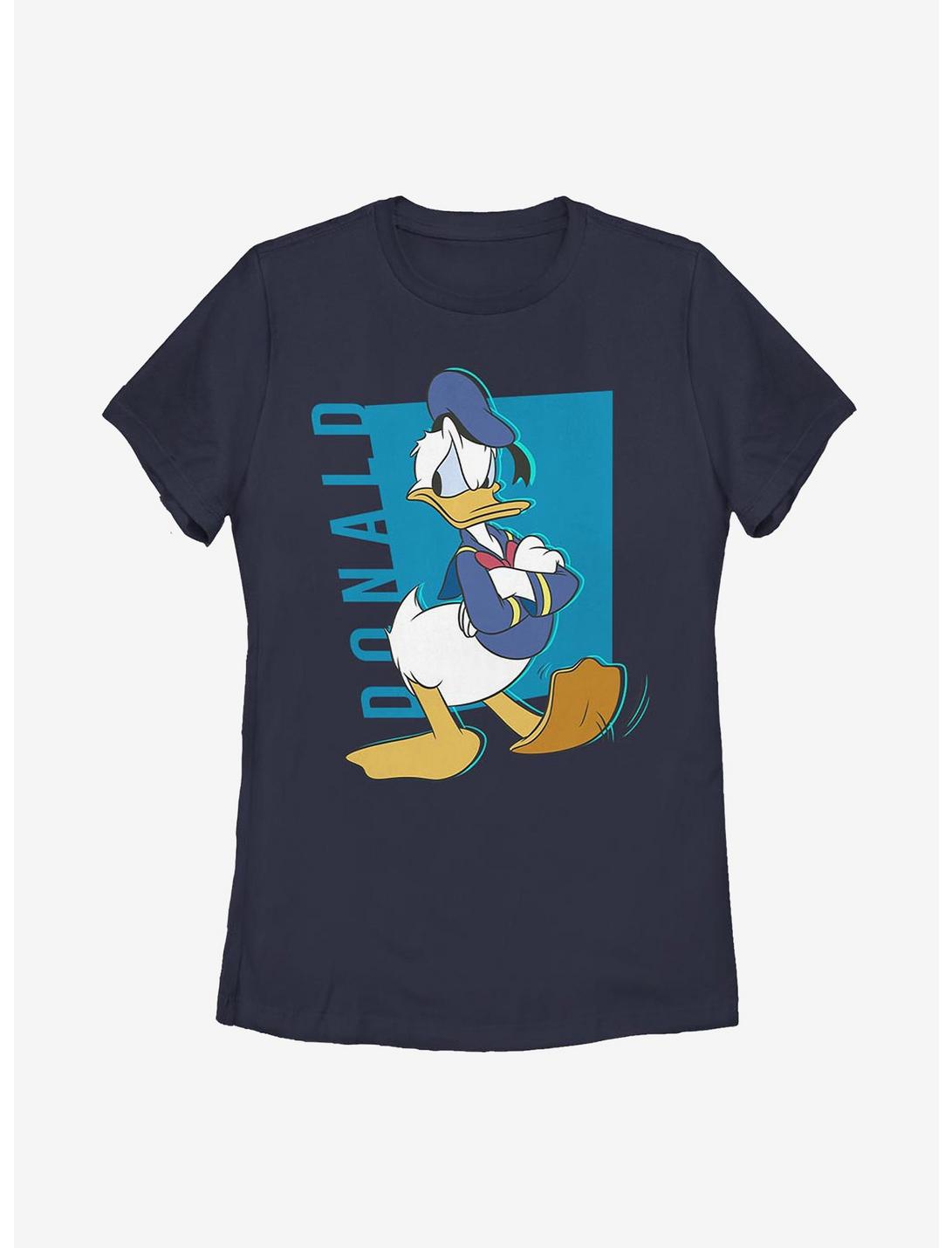 Disney Donald Duck Pop Womens T-Shirt, NAVY, hi-res