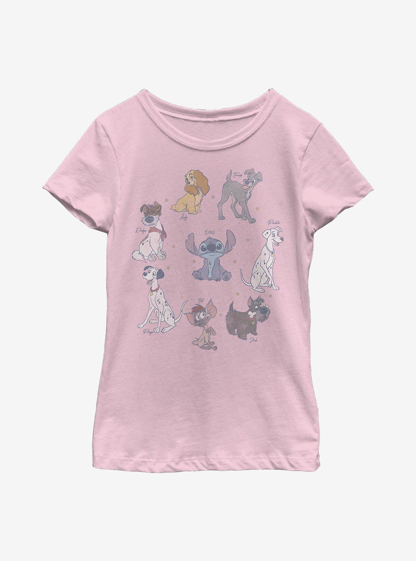 Disney Classic Dogs Youth Girls T-Shirt, , hi-res
