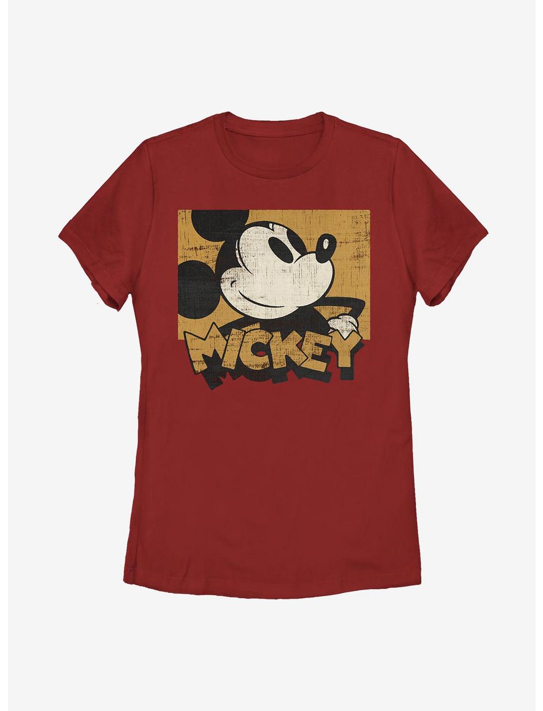 Disney Mickey Mouse Against The Grain Womens T-Shirt, RED, hi-res