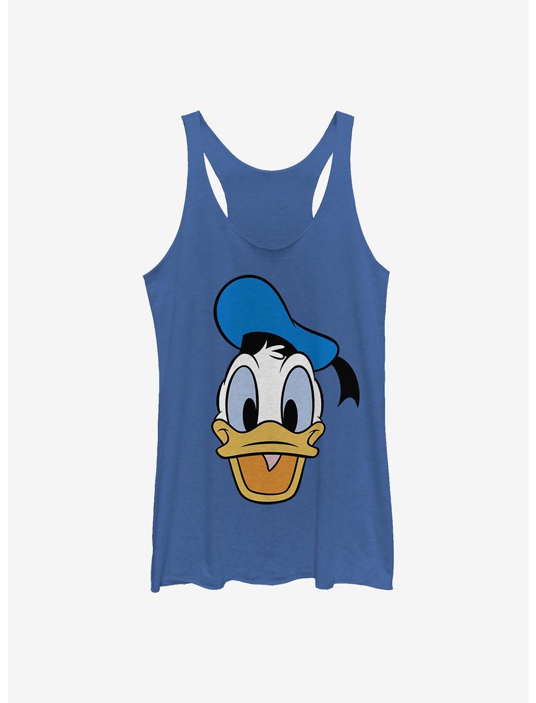 Disney Donald Duck Big Face Donald Womens Tank Top, ROY HTR, hi-res